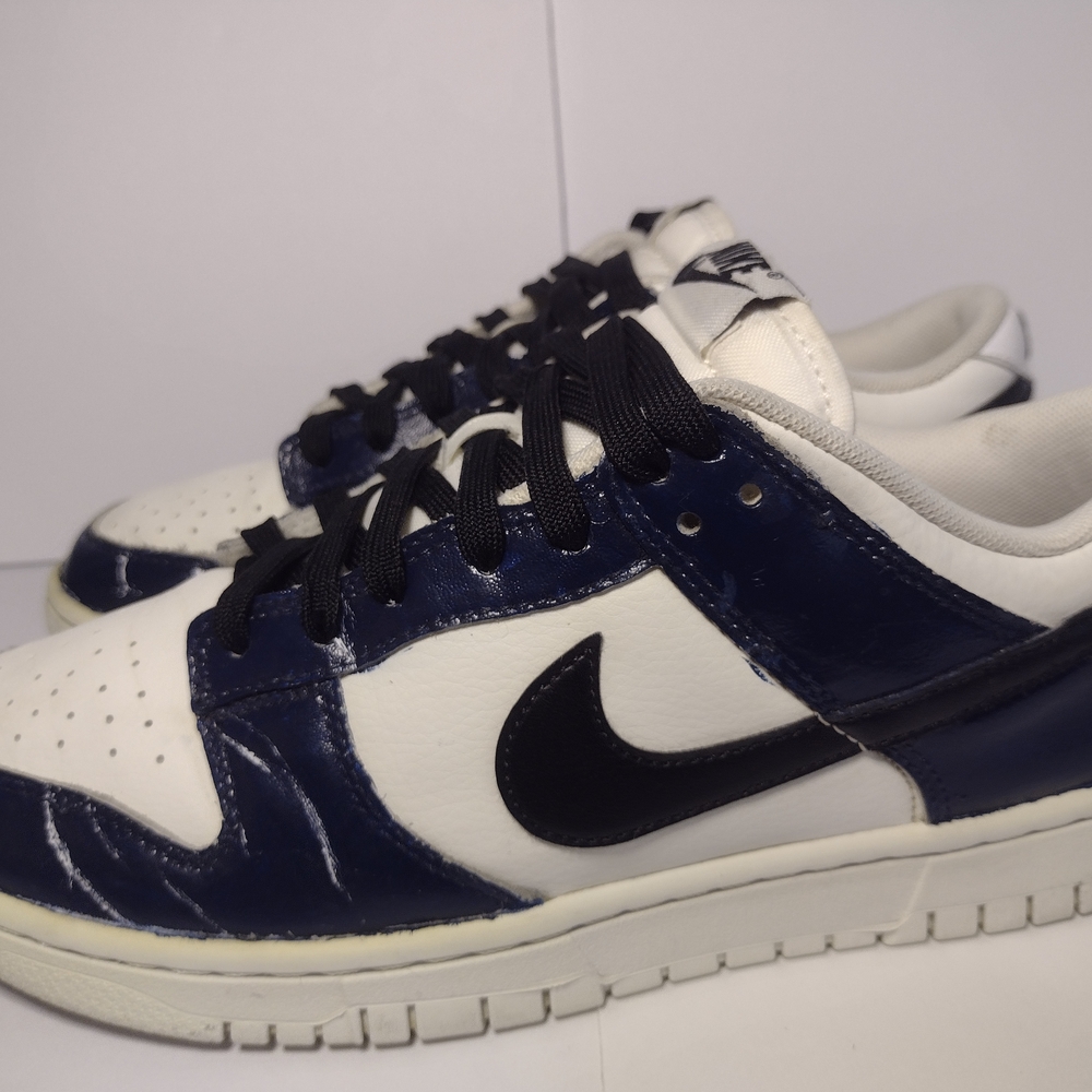Nike Dunk Low Retro White/Blue Black Size  7.5 - Picture 11 of 13
